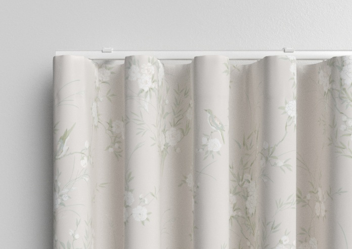 Shabby Chic by Rachel Ashwell Bird Chinoiserie, Natural - Made to Measure Curtains - Image 13